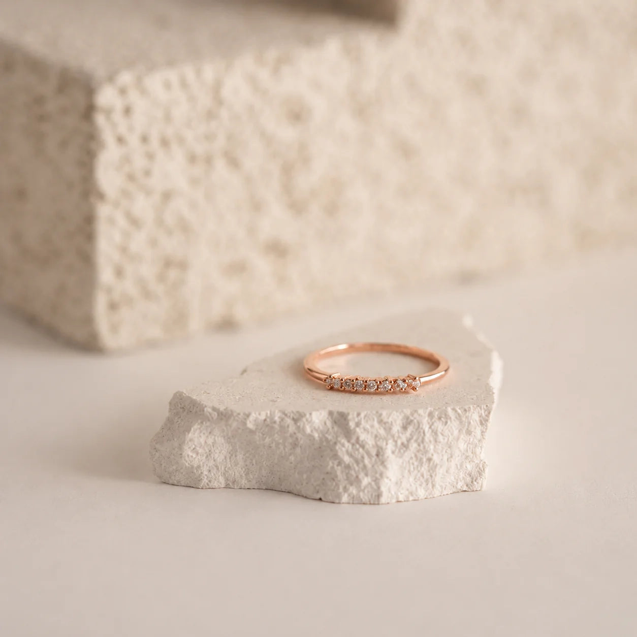 Elegant CZ Diamond Stackable Ring