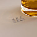 Diamonds Constellation Flat Back Stud Set Silver 18K Gold Plated