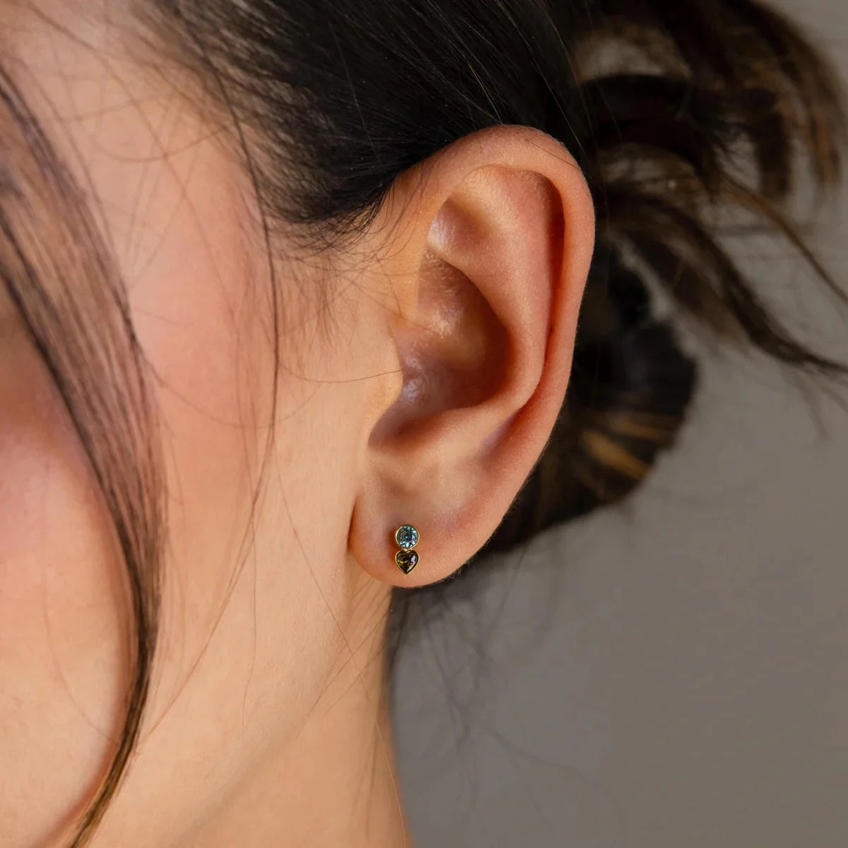 Serenity Duo Birthstone Studs