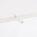 Lily Studs Silver 18K Gold Plated