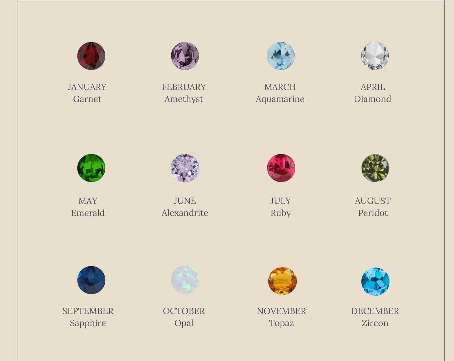 Ruby Birthstone Drop Studs