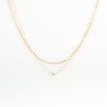 Zina Necklace Silver 18K Gold Plated