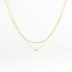 Zina Necklace Silver 18K Gold Plated