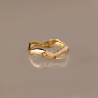Diamond Celestial Ring Silver 18K Gold Plated
