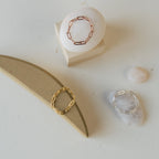 Paperclip Chain Ring Silver 18K Gold Plated