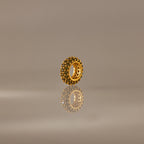 Peridot Charm Spacer Silver 18K Gold Plated