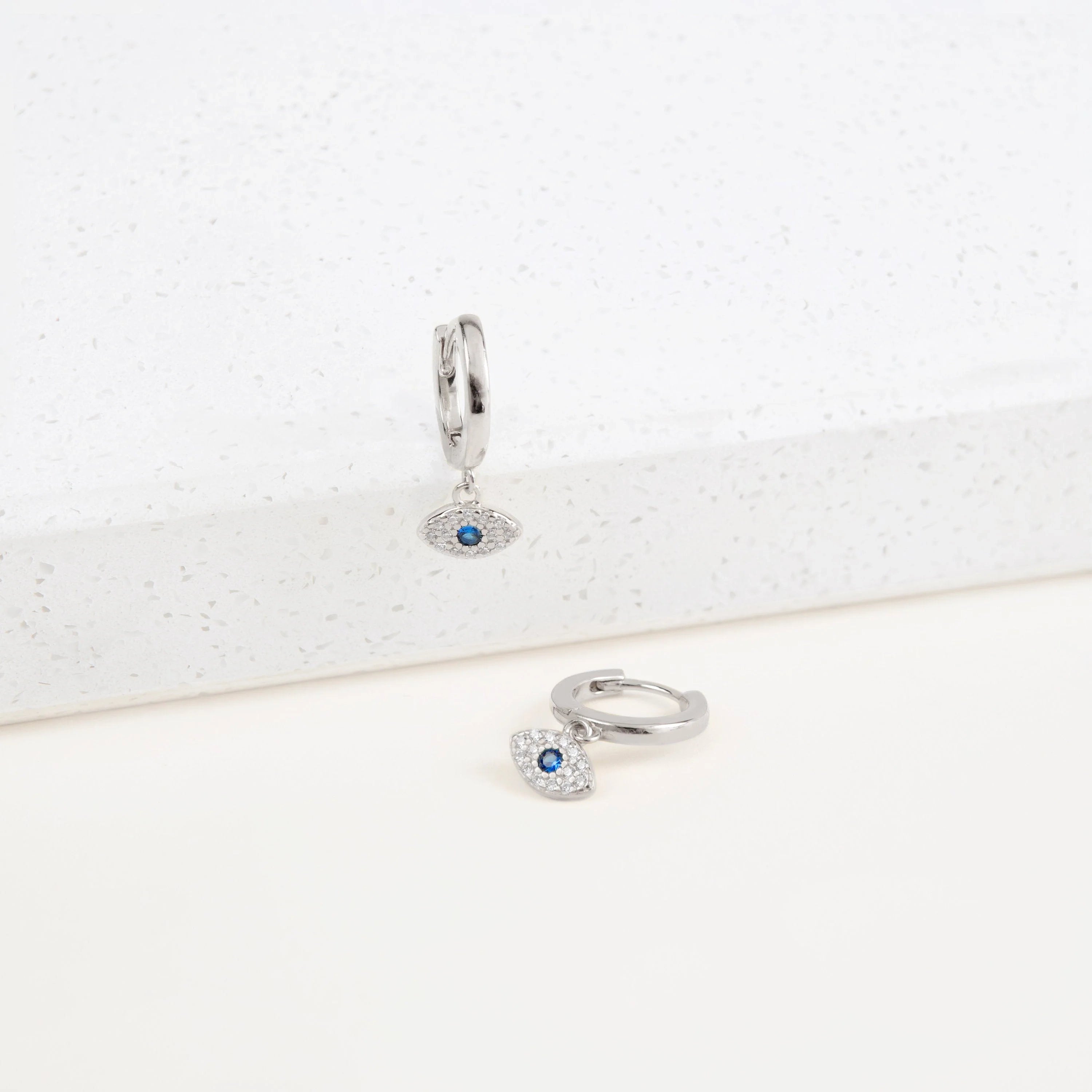 Iris Huggies Silver 18K Gold Plated