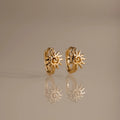 Celestial Sun Huggies Silver 18K Gold Plated