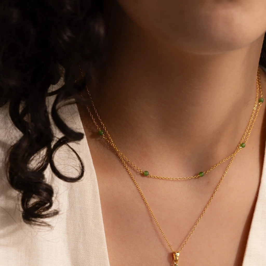 Serenity Jade Cross Necklace