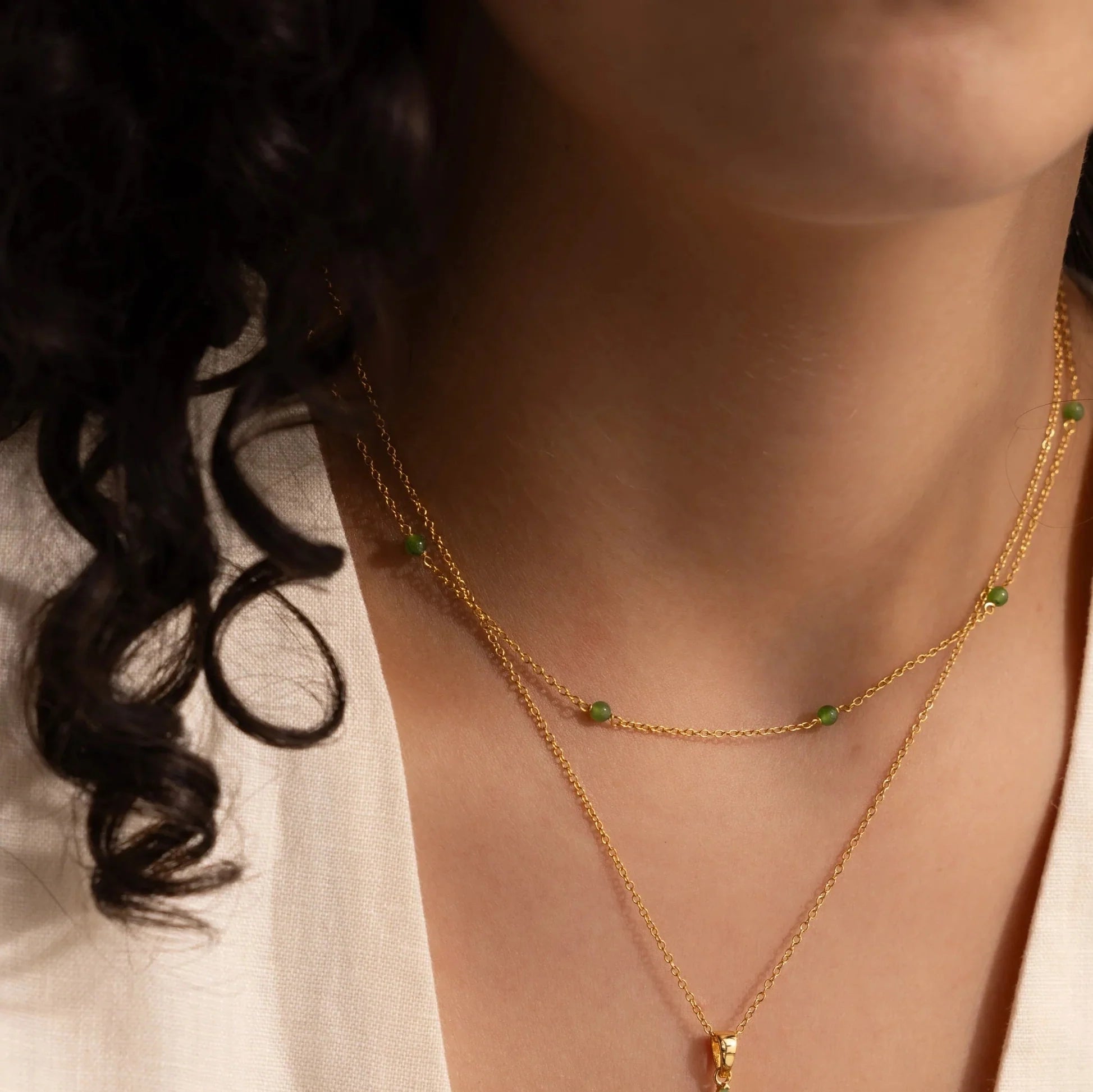 Serenity Jade Cross Necklace
