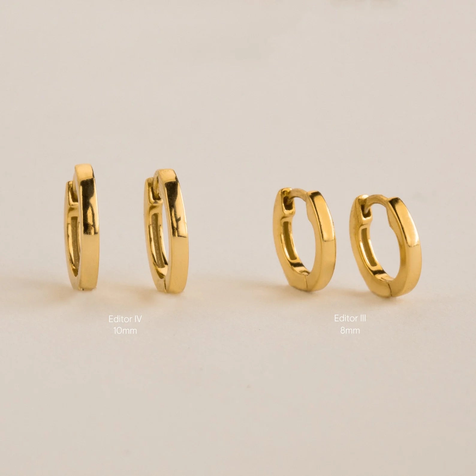 Huggies Silver 18K Gold plated