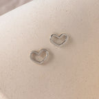 Heart Carabiner Set Silver 18K Gold Plated