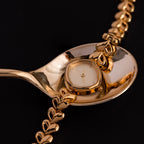 Heart Link Timepiece Silver 18K Gold Plated