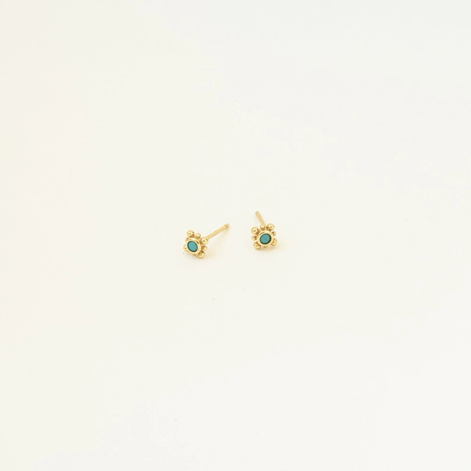 Boho Turquoise Earring Set Silver 18K Gold Plated