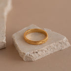 Filigree Ring Silver 18K Gold Plated