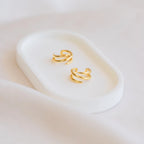Claw Ear Cuffs Silver 18K Gold Plated