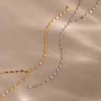 Sparkling Diamond Lariat Necklace Silver 18K Gold Plated