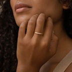 Lace Pave Diamond Ring Silver 18K Gold Plated