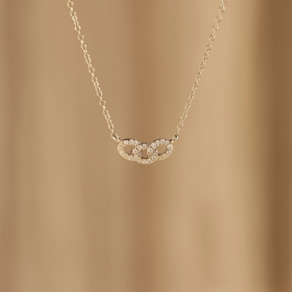 Pave Link Necklace