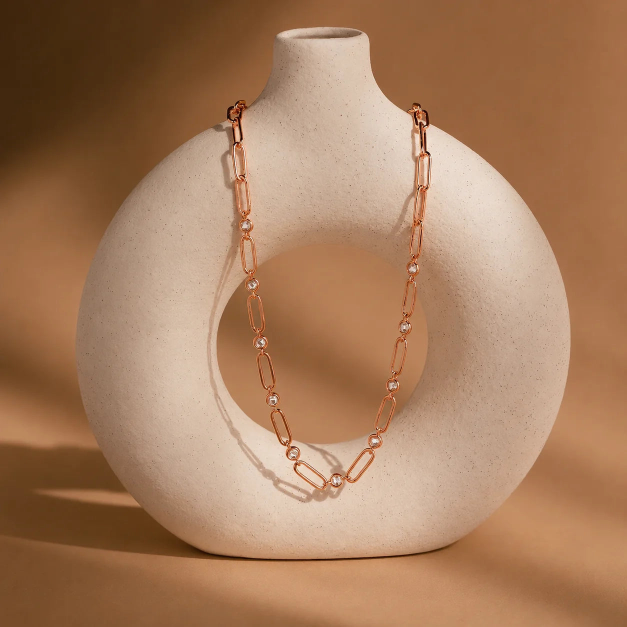 Diamond Paperclip Necklace
