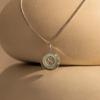 Jade Dragon Fortune Necklace Silver 18K Gold Plated