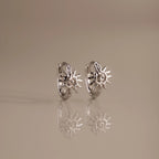 Celestial Sun Huggies Silver 18K Gold Plated