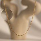 Essential Necklace Chains Silver 18K Gold Plated