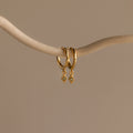 Ericka Peridot Huggies  Silver 18K Gold Plated
