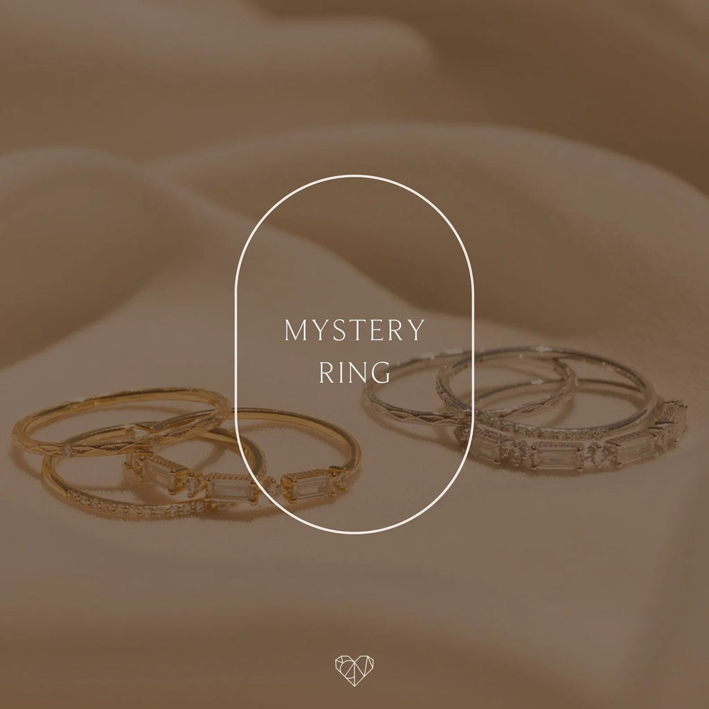 Mystery Ring Silver 18K Gold Plated