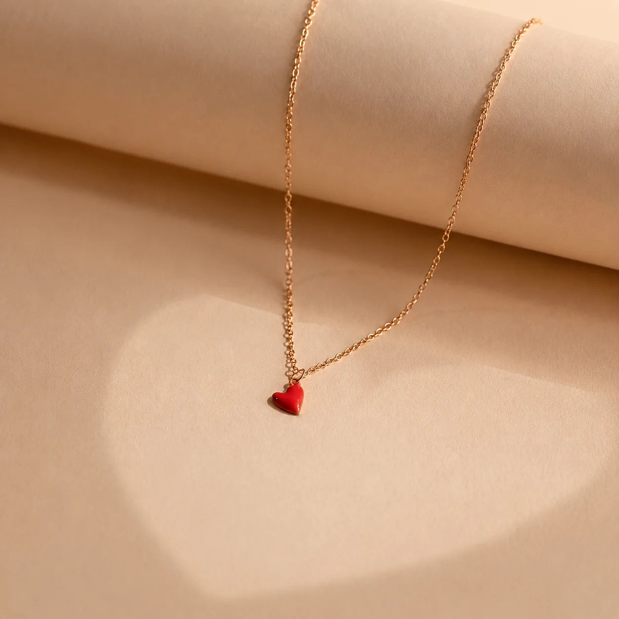 Little Red Heart Necklace