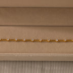 Sprinkle Diamond Tennis Bracelet Silver 18K Gold Plated