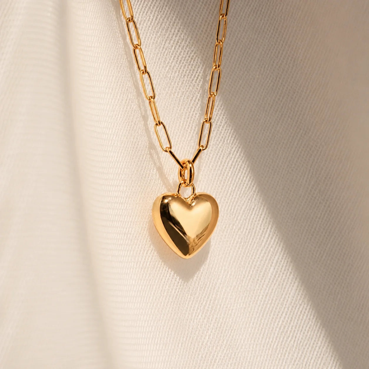 Taylor Heart Paperclip Necklace