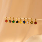 Signet Ruby Charm Silver 18K Gold Plated