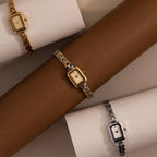 Azteca Link Timepiece Silver 18K Gold Plated