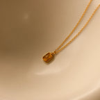 North Star Topaz Necklace Silver 18K Gold Plated