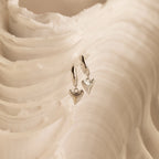 Shark Tooth Huggies Silver 18K Gold Plated