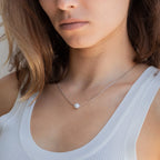 Freshwater Pearl Necklace Silver 18K Gold Plated