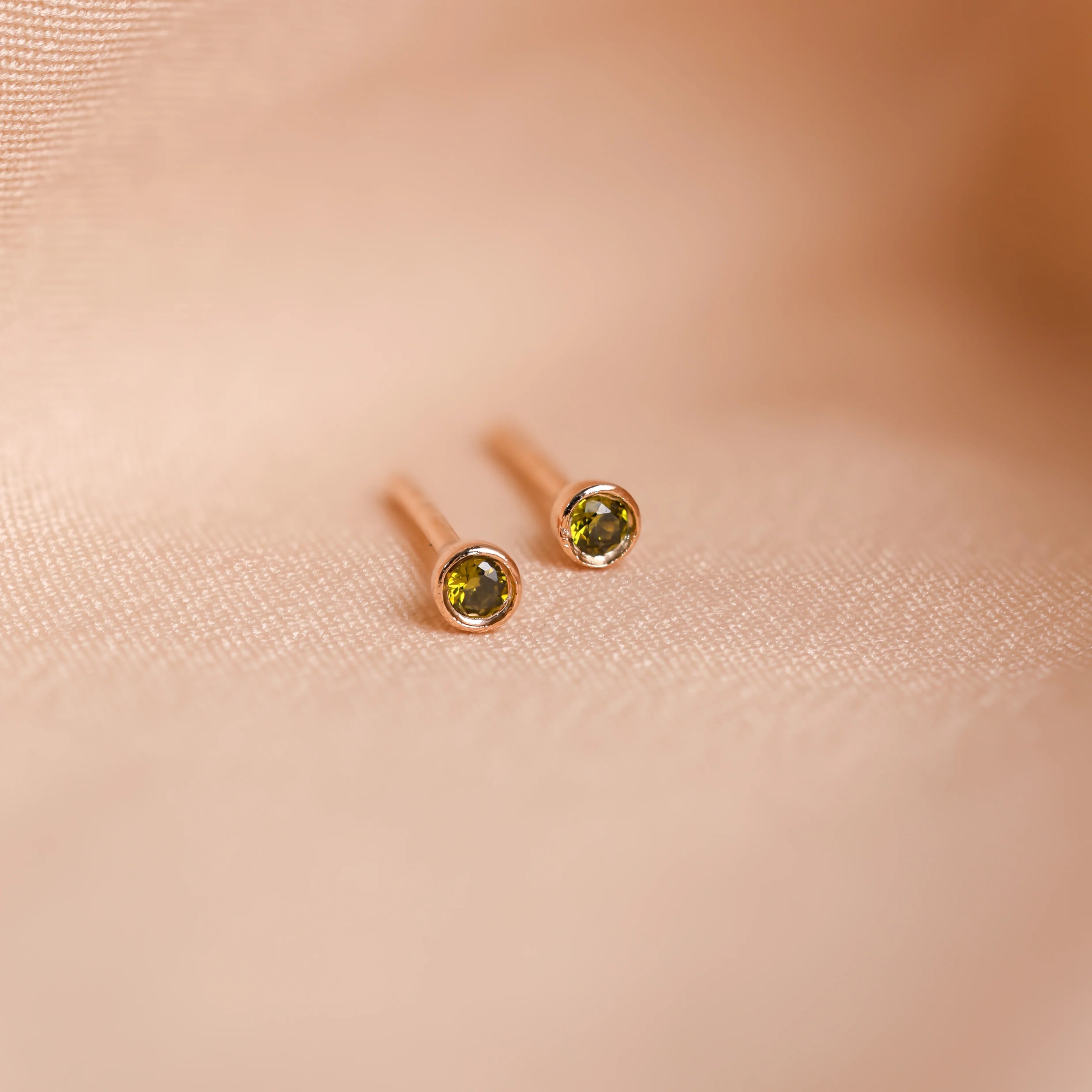Personalized Birthstone Stud Earrings