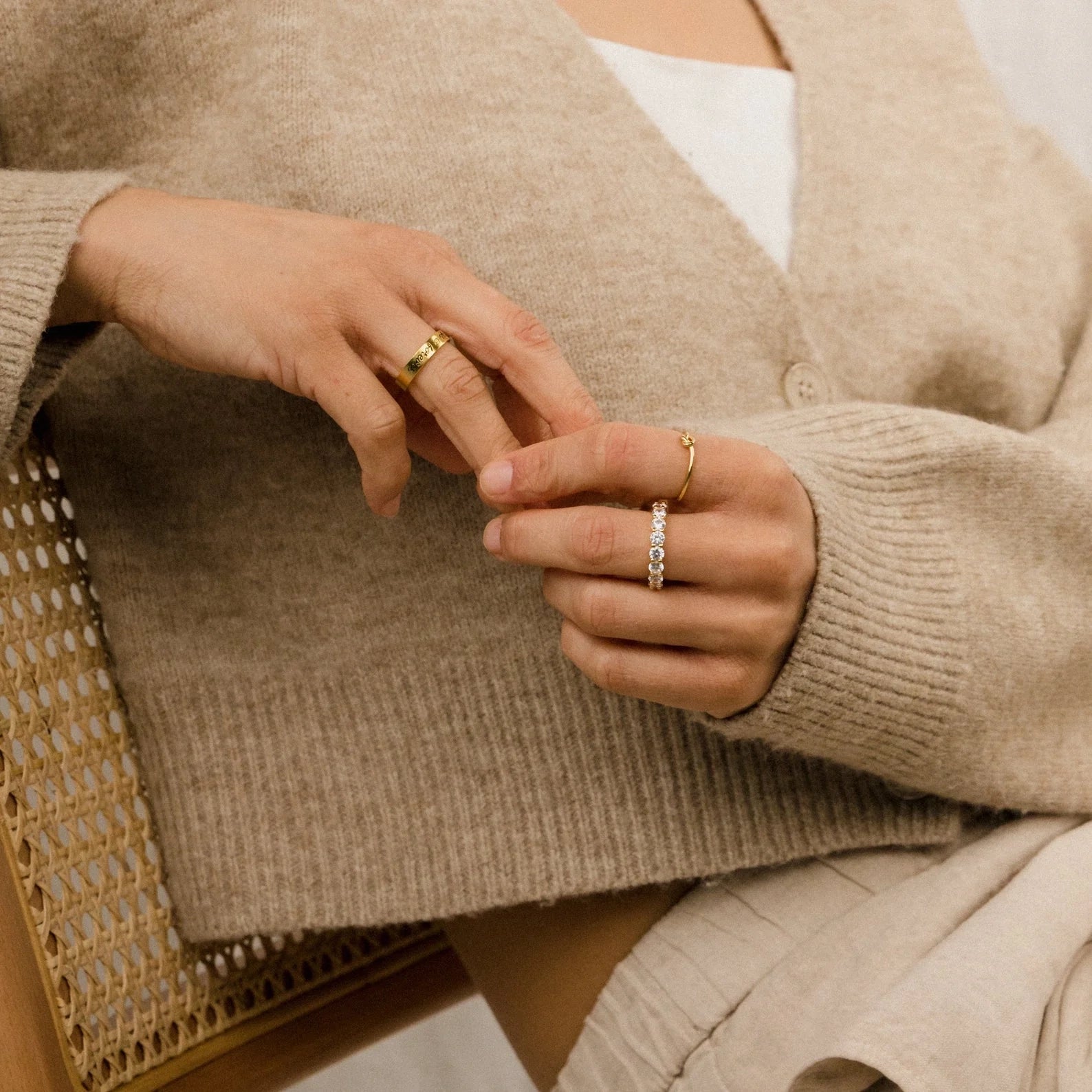 Knot Ring Silver 18K Gold Plated