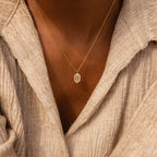 Daydreamer Diamond Necklace Silver 18K Gold Plated