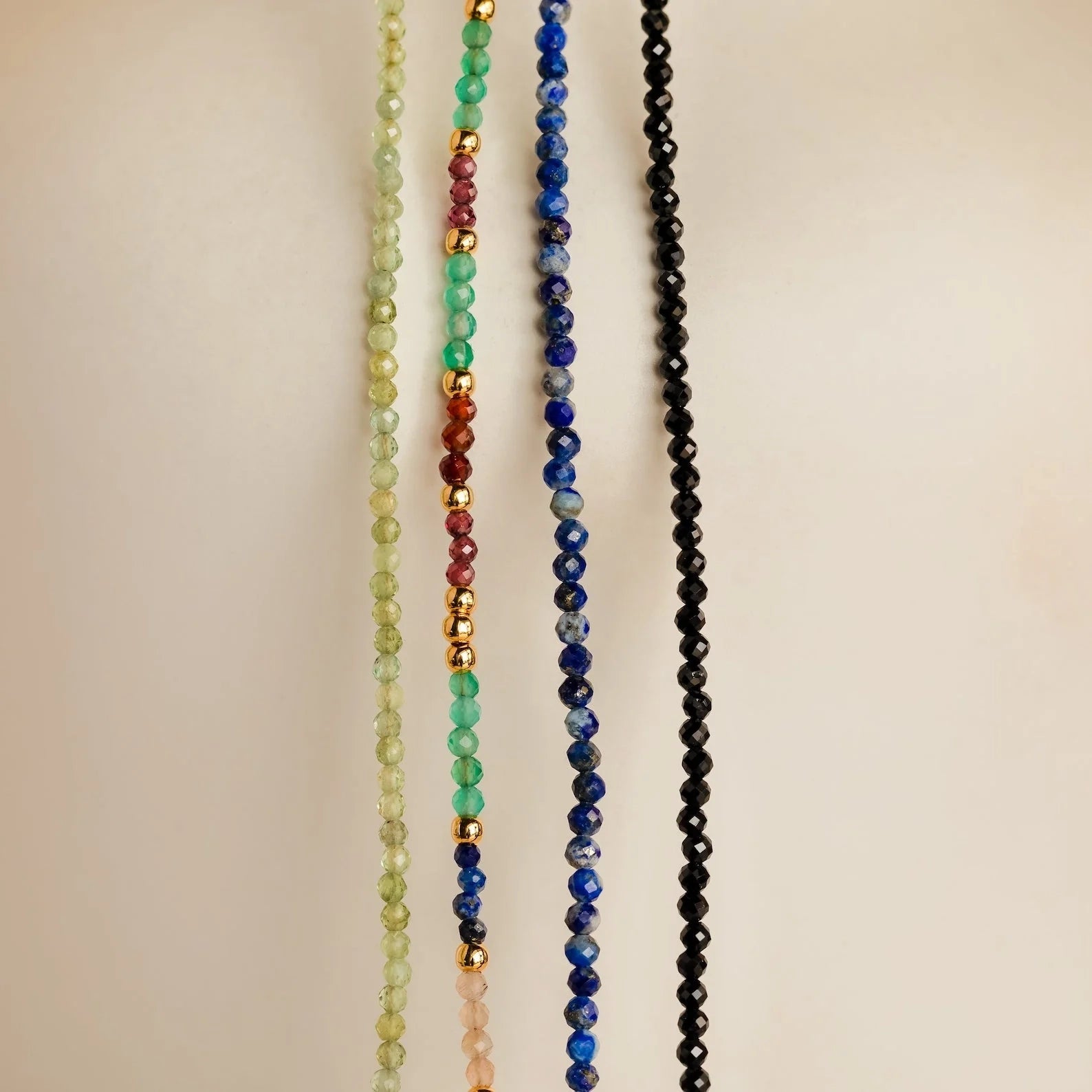 Tranquil Light Green Beaded Necklace