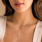 Twisted Pearl Necklace Silver 18K Gold Plated