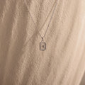 North Star Diamond Necklace Silver 18K Gold Plated