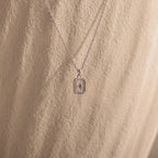 North Star Diamond Necklace Silver 18K Gold Plated