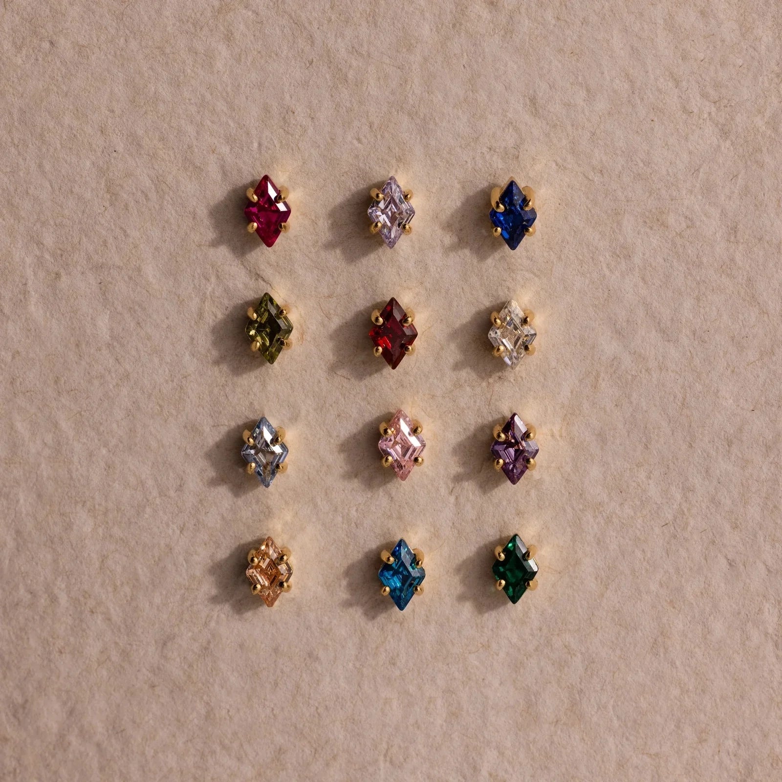Twilight Rhombus Alexandrite Studs