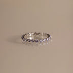 Lace Eternity Alexandrite Ring Silver 18K Gold Plated