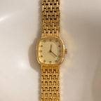 Pave Woven Timepiece Silver 18K Gold Plated
