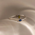 Toi et Moi Wrap Ring Silver 18K Gold Plated