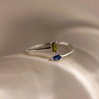 Toi et Moi Wrap Ring Silver 18K Gold Plated