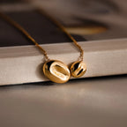 Duo Pebble Necklace Silver 18K Gold Plated